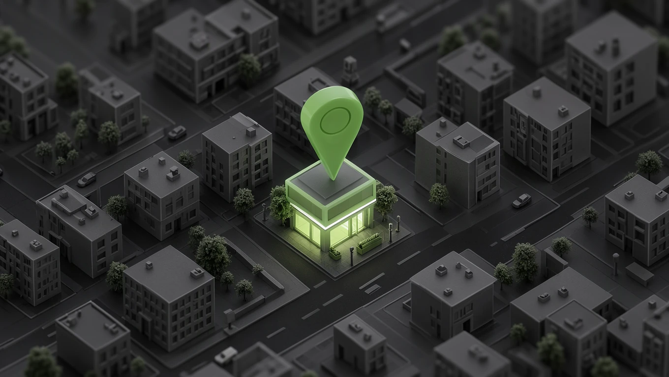 Alta en Google Mi Negocio: negocio destacado con pin de ubicación en Google Maps