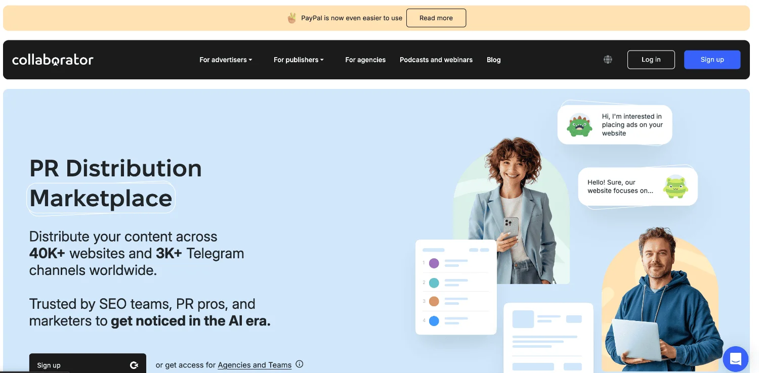 Collaborator marketplace