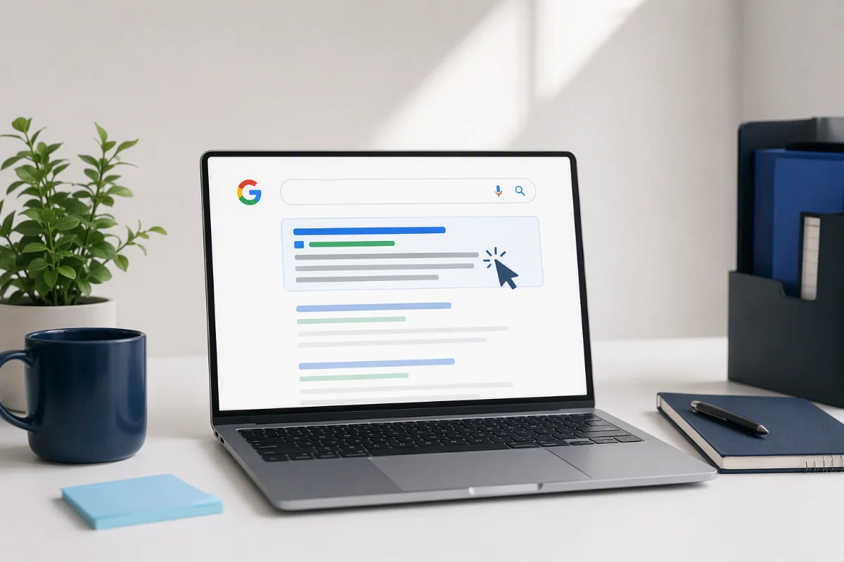 Campañas de búsqueda en Google Ads con anuncios de texto en los resultados